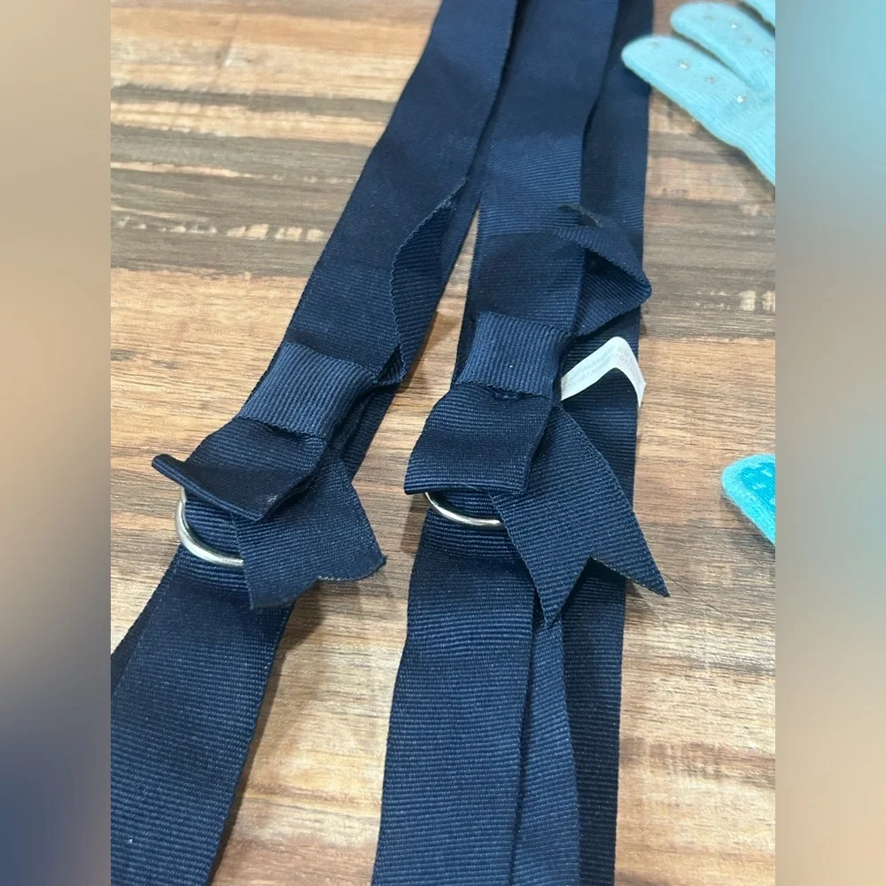 Kids Blue Snowflake Gloves Set and belts